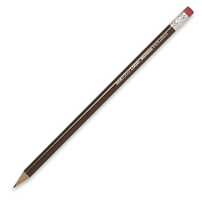 Wooden HB Eraser Pencils - Black