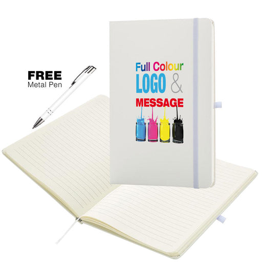 A5 Soft Feel White Otter Notebooks Full Colour